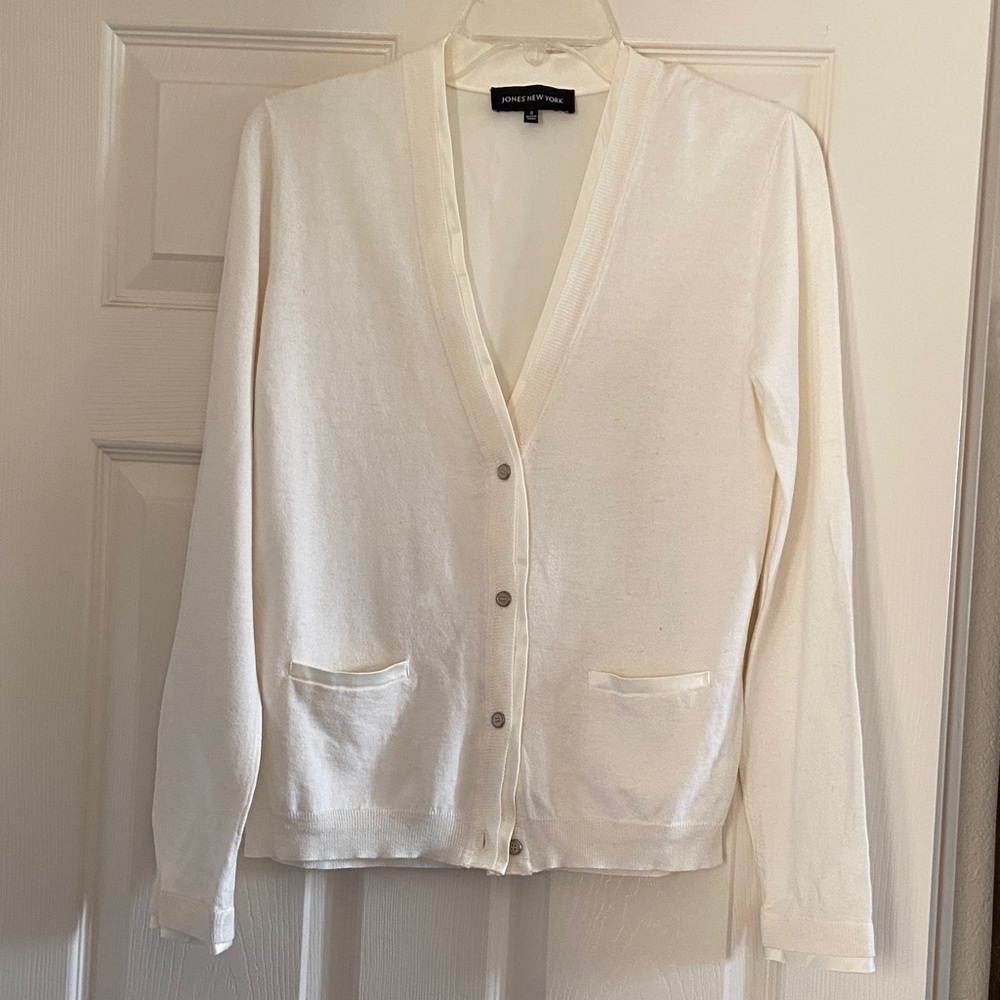 J. Crew Women's Ivory Cardigan Sweater